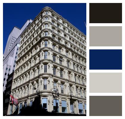 Historic Architecture Exterior Facade Usa Bennett Building New York City Image